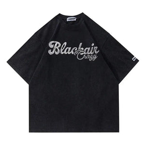 Loose Fit Cotton Short Sleeve T-shirt - MRC STORETopMy StoreLoose Fit Cotton Short Sleeve T-shirt - MRC STOREMRC STORECJYH172029108HSBlack2XL