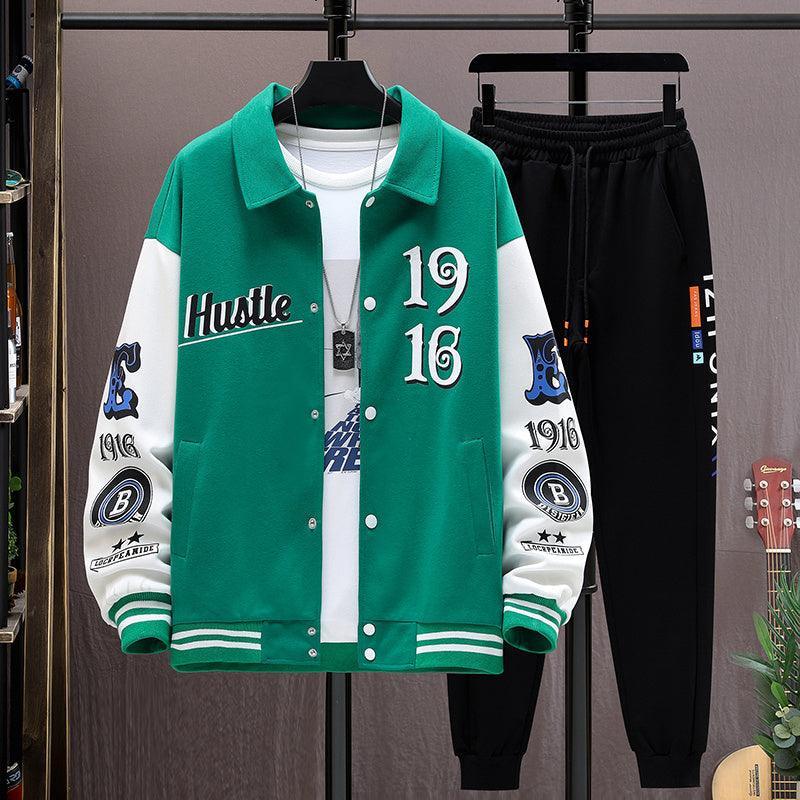 Men's Baseball Jacket and Pants Set – Stylish Teen Clothing - MRC STORETopMy StoreMen's Baseball Jacket and Pants Set – Stylish Teen Clothing - MRC STOREMRC STORECJWY176396009IRBlue2XL