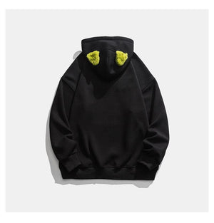 Monogram Embroidery Round Neck Hoodie - MRC STORETopMy StoreMonogram Embroidery Round Neck Hoodie - MRC STOREMRC STORECJWY172061221UFBlue2XL