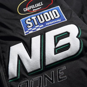 Solid Color Racing Embroidered Jacket - MRC STORETopMy StoreSolid Color Racing Embroidered Jacket - MRC STOREMRC STORECJZP172364904DWBlack2XL