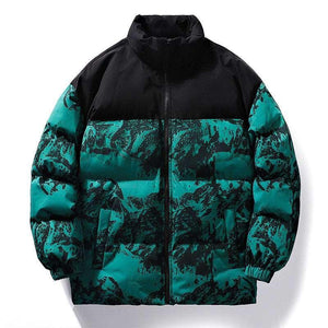 Casual Jacket Down Cotton padded Camouflage Style - MRC STORETopMy StoreCasual Jacket Down Cotton padded Camouflage Style - MRC STOREMRC STORECJPK213426417QJBlack And Green2XL