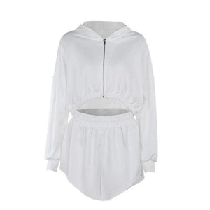 Autumn Leisure Fleece and Shorts Suit - MRC STORETopMy StoreAutumn Leisure Fleece and Shorts Suit - MRC STOREMRC STORECJLS211559609IRPinkL