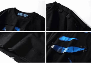 Button Trim Casual T-Shirt - MRC STORETopMy StoreButton Trim Casual T-Shirt - MRC STOREMRC STORECJYH180197003CXBlackL