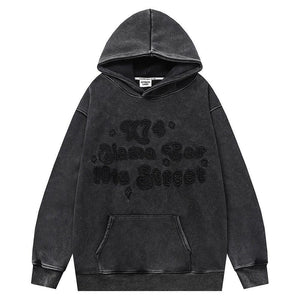 Distressed Fleece - lined essential Hoodie - MRC STORETopMy StoreDistressed Fleece - lined essential Hoodie - MRC STOREMRC STORECJWY193664211KPBlackL