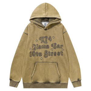 Distressed Fleece - lined essential Hoodie - MRC STORETopMy StoreDistressed Fleece - lined essential Hoodie - MRC STOREMRC STORECJWY193664203CXKhakiL