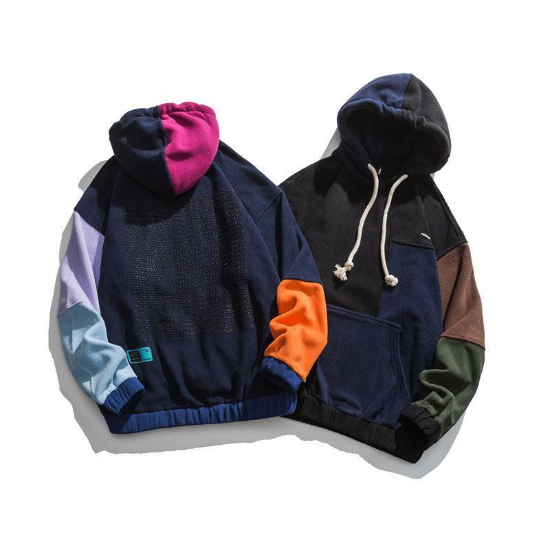 Fashion Brand Retro Multicolor Personalized Hooded Sweater - MRC STORETopMy StoreFashion Brand Retro Multicolor Personalized Hooded Sweater - MRC STOREMRC STORECJWY198477502BYBlackL
