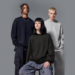 Fleece - lined Loose Casual Sweater - MRC STORETopMy StoreFleece - lined Loose Casual Sweater - MRC STOREMRC STORECJWY212153528BYBlackL
