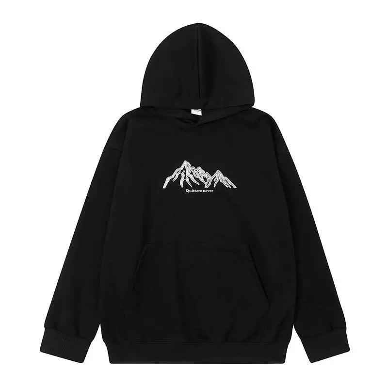Lettered Hooded Sweatshirt - MRC STORETopMy StoreLettered Hooded SweatshirtMRC STORECJWY209612102BYBlackL