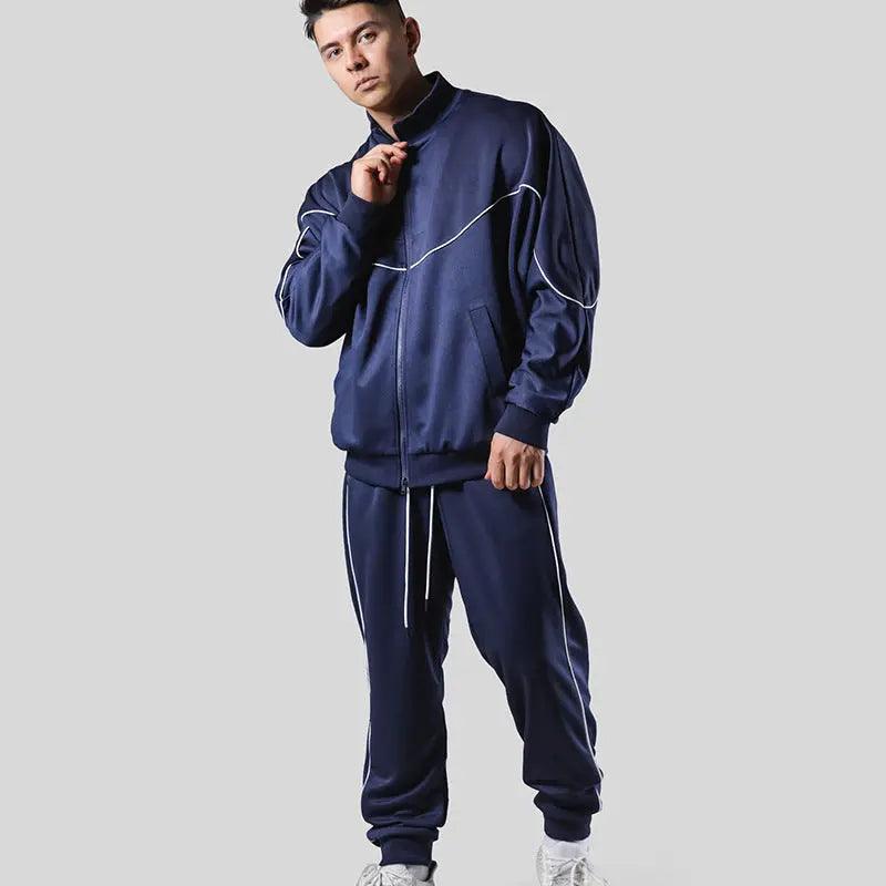 Trendy Korean Athletic Wear Style Running Set - MRC STORETopMy StoreTrendy Korean Athletic Wear Style Running Set - MRC STOREMRC STORECJYD191989608HSNavy BlueL