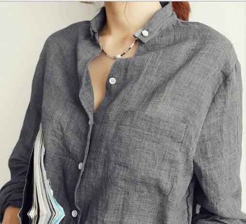 Blue long-sleeved thin shirt top by My Store displayed on a model, showcasing a casual, lightweight clothing style.