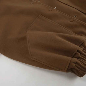 Vintage Woolen Stand Collar Coat - MRC STORETopMy StoreVintage Woolen Stand Collar CoatMRC STORECJQB210715703CXBrownL