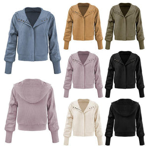 Patchwork Zipper Cardigan - MRC STORETopMy StorePatchwork Zipper Cardigan - MRC STOREMRC STORECJWY208814903CXEWLA002 BlackL
