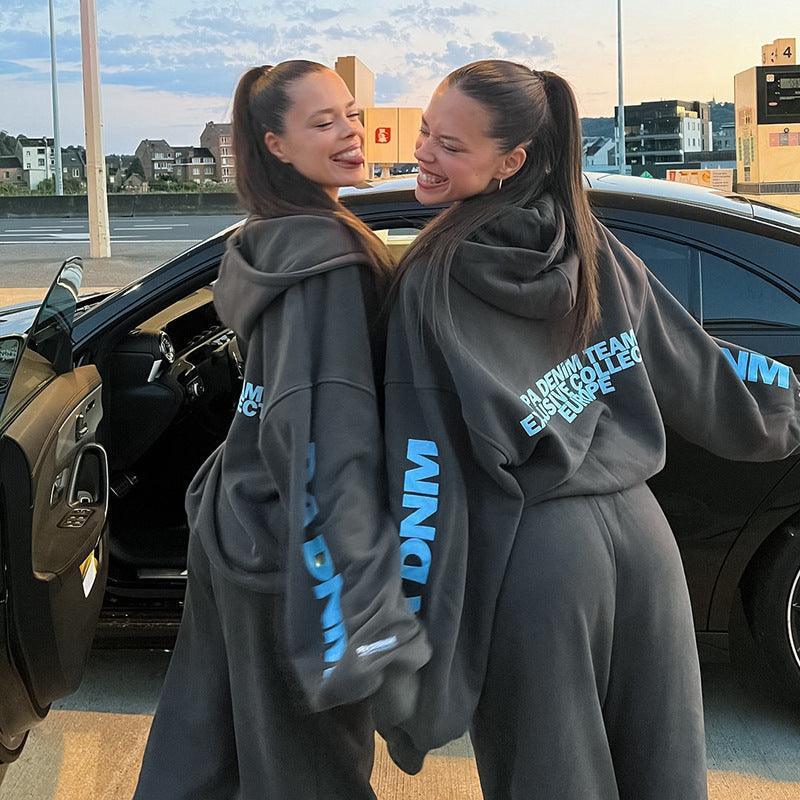 Trendy Letter Print Sweatshirt Coat - MRC STORETopMy StoreTrendy Letter Print Sweatshirt Coat - MRC STOREMRC STORECJWY211548203CXGrayL