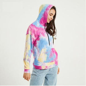 Tie - Dye Loose Fit Hoodie - MRC STORETopMy StoreTie - Dye Loose Fit Hoodie - MRC STOREMRC STORECJNSSYWY05232-Pink-2XLPink2XL