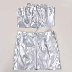 Chic High Elastic Skirt - MRC STORETopMy StoreChic High Elastic Skirt - MRC STOREMRC STORECJLS211304003CXSilverL
