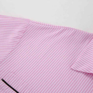 Striped loose fit top from My Store featuring vertical black and white stripes, casual and comfortable for everyday wear.