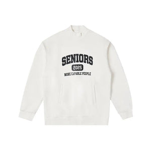 Printed Turtleneck Fleece Sweater - MRC STORETopMy StorePrinted Turtleneck Fleece Sweater - MRC STOREMRC STORECJWY202132302BYWhiteL