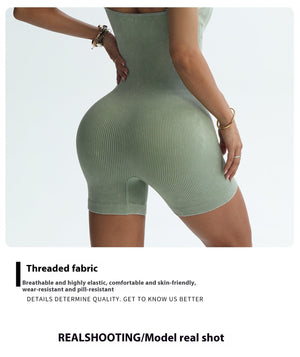 Women’s Suspender Shorts - Frosted Thread One - Piece - MRC STOREyoga clothesMy StoreWomen’s Suspender Shorts - Frosted Thread One - Piece My Store MRC STORECJDK241973506FUOatmeal ColorL