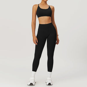 Seamless Beauty Back Yoga Suit – Comfort Fit - MRC STOREyoga clothesMy StoreSeamless Beauty Back Yoga Suit – Comfortable Activewear for Women - MRC STOREMRC STORECJYD218017404DWBlackTrousers