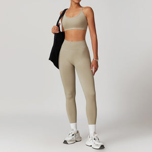 Seamless Beauty Back Yoga Suit – Comfort Fit - MRC STOREyoga clothesMy StoreSeamless Beauty Back Yoga Suit – Comfortable Activewear for Women - MRC STOREMRC STORECJYD218017436JQClay colorTrousers