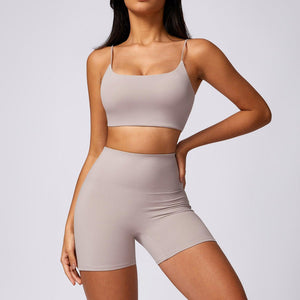 Quick Drying Workout Outfit - Brushed Tight - Fit Activewear for Running & Fitness - MRC STOREyoga clothesMy StoreQuick Drying Workout Outfit - Brushed Tight - Fit Activewear for Running & Fitness - MRC STOREMRC STORECJDK218283911KPBra Set Linen GrayL