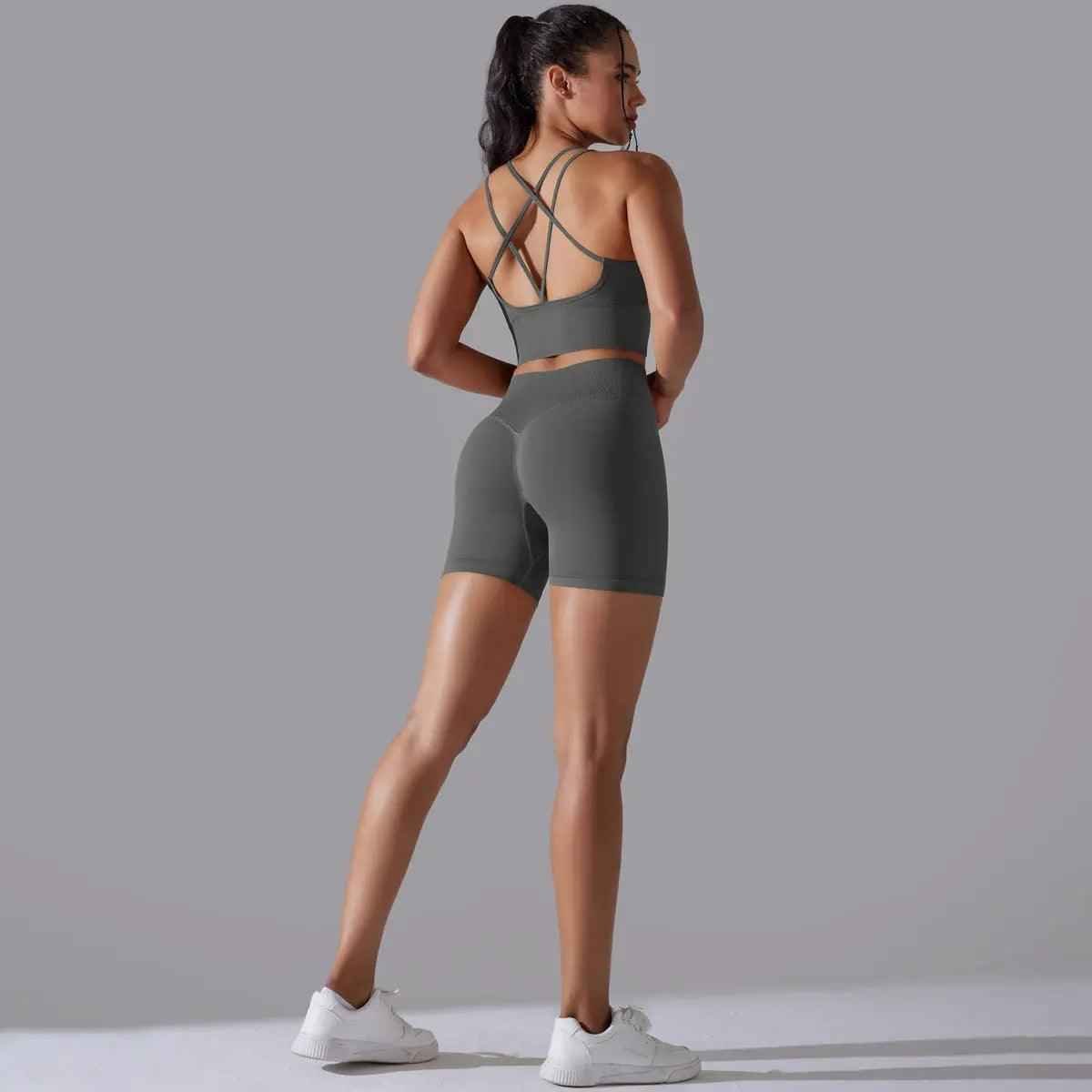 Seamless Yoga Clothes Suit - MRC STOREyoga clothesMy StoreSeamless Yoga Clothes SuitMRC STORECJDK209333927AZDark GrayL