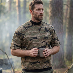 Mens Camouflage Crew-Neck Short-Sleeve T-Shirt MRC WEAR