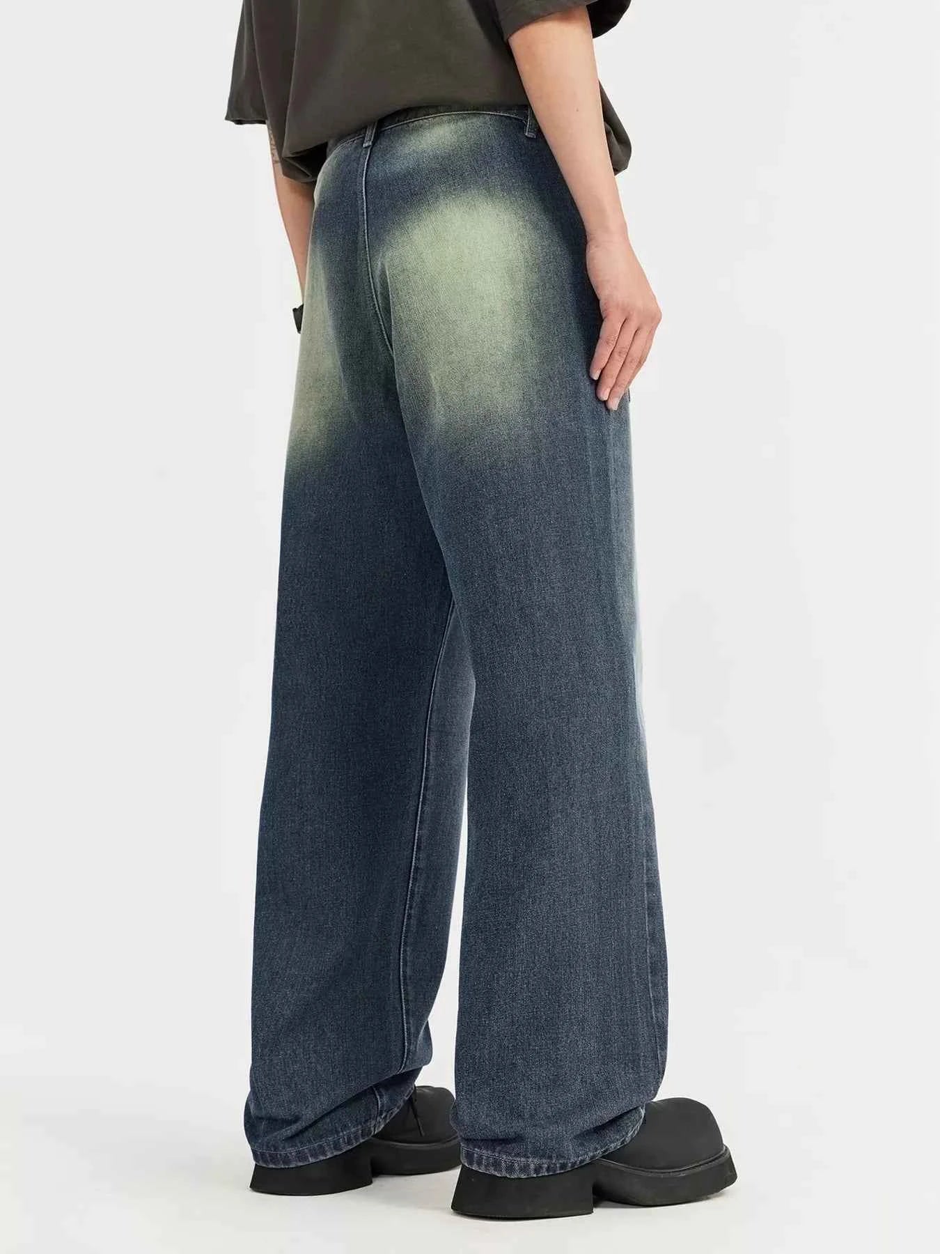 Vintage Wash Wide Leg Jeans - MRC WEAR