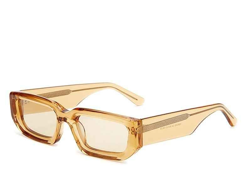 New Trendy European And American-style Sunglasses With A Square Frame And Wide Temple Arms