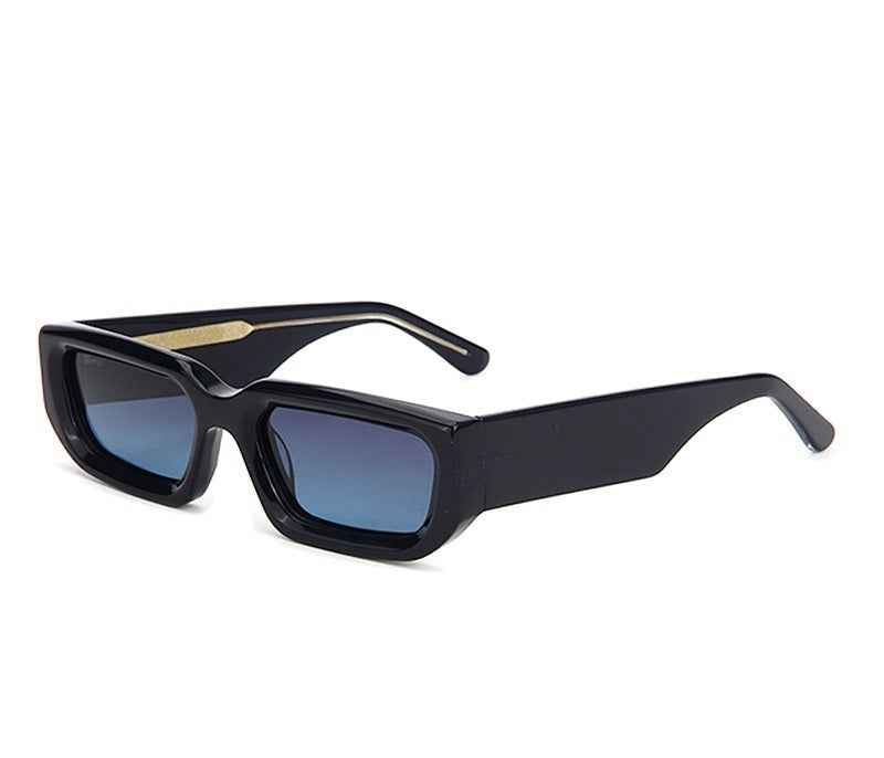 New Trendy European And American-style Sunglasses With A Square Frame And Wide Temple Arms