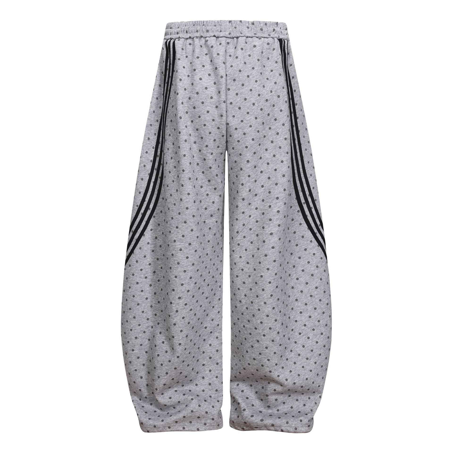 Three-Stripe Loose Slimming Wide-Leg Casual Sweatpants