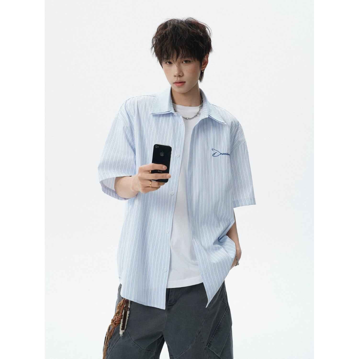 Loose Casual Couple Short Sleeve College Style Versatile Outerwear