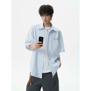 Loose Casual Couple Short Sleeve College Style Versatile Outerwear