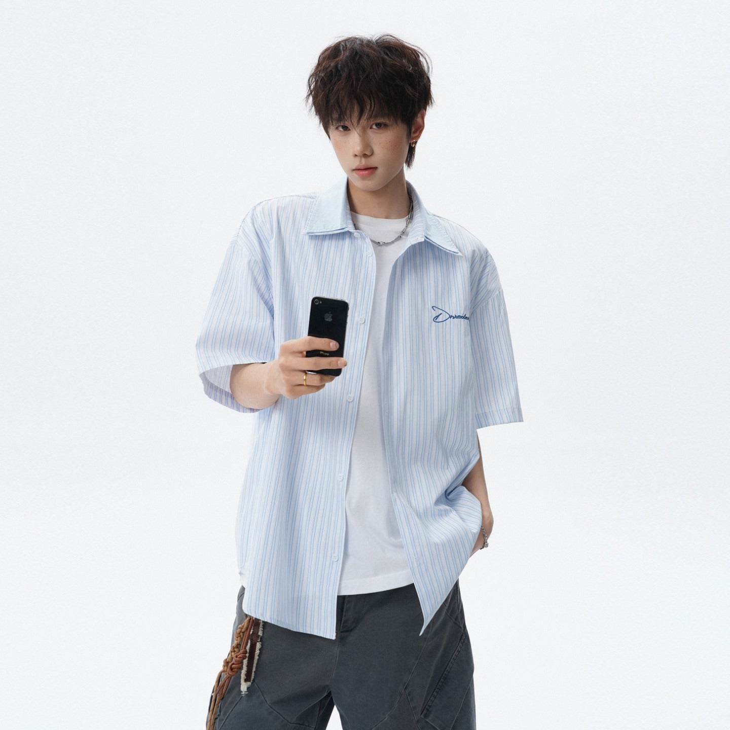 Loose Casual Couple Short Sleeve College Style Versatile Outerwear eprolo 