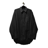 Japanese minimalist commuting collar silhouette white shirt