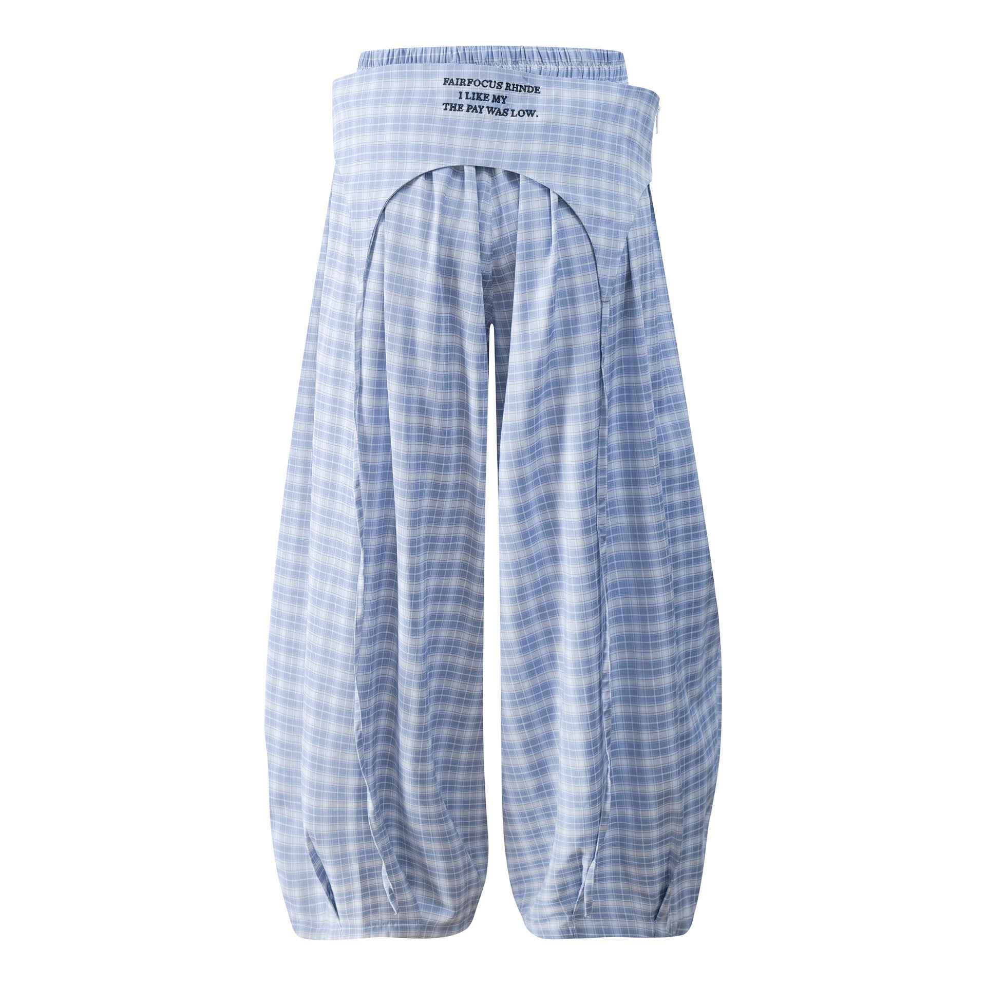 Checkered WideLeg Tapered Cargo