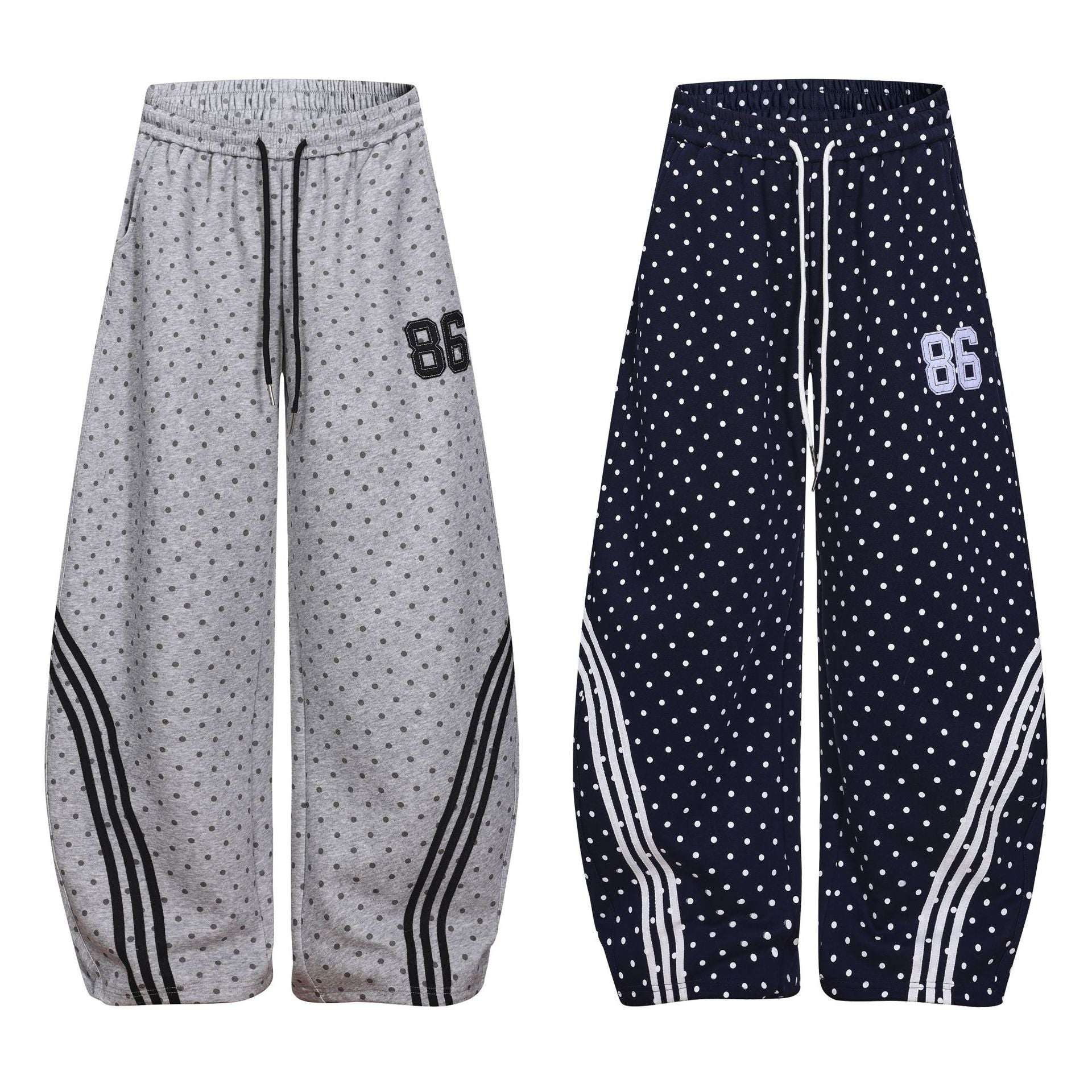 Three-Stripe Loose Slimming Wide-Leg Casual Sweatpants eprolo 