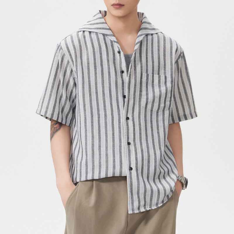 Retro Loose Short Sleeve Shirt