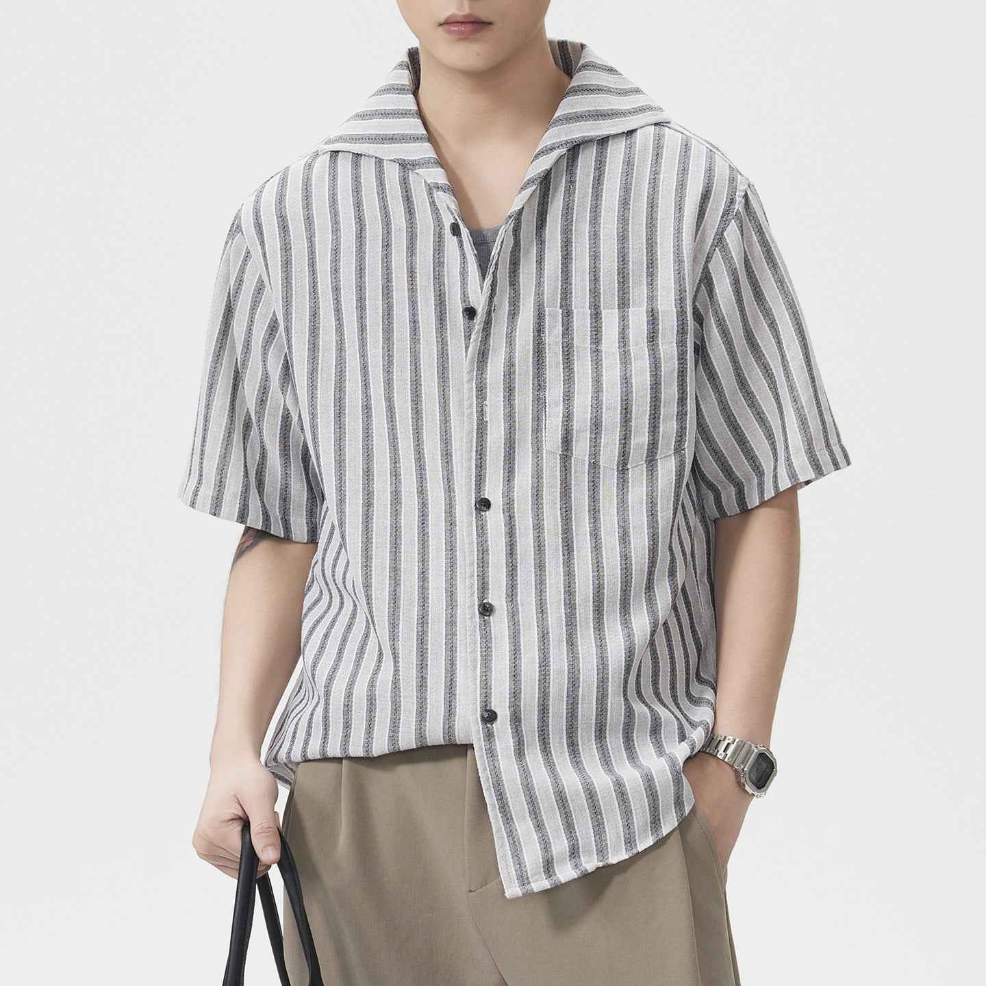 Retro Loose Short Sleeve Shirt