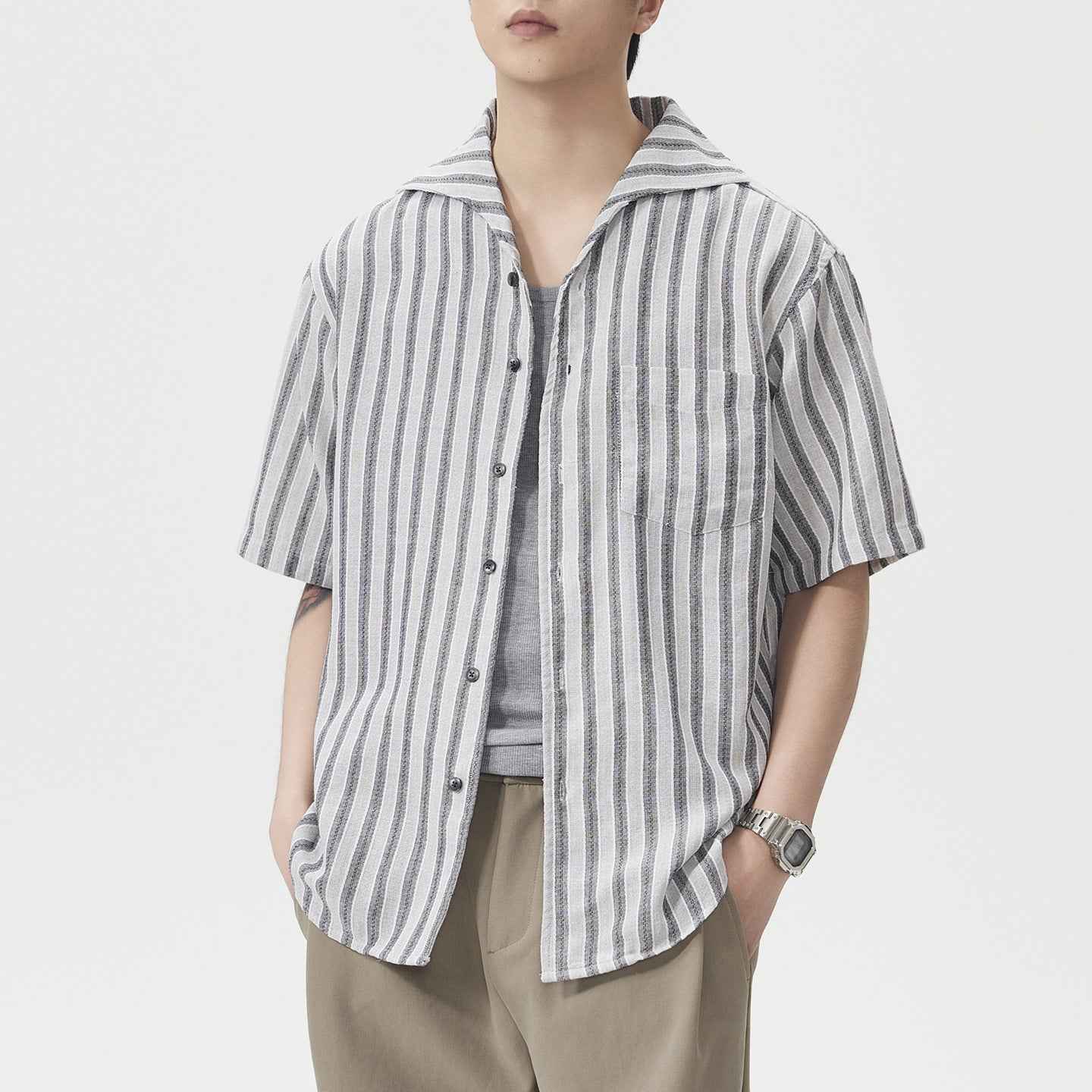 Retro Loose Short Sleeve Shirt