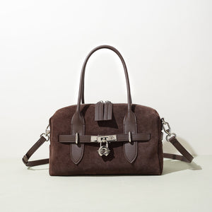 Frosted Color - Block Luxury Suede Shoulder Bag - MRC STOREAccessoriesMRC STOREFrosted Color - Block Luxury Suede Shoulder Bag MRC STORE MRC STORECJNS258543602BYBrown