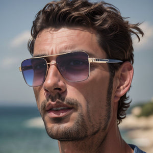 Retro Square-Frame Sunglasses - MRC WEAR 
