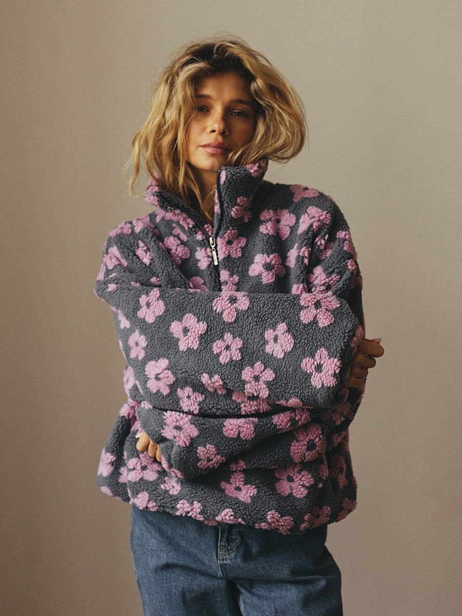 Winter Flowers Sweatshirt - MRC WEAR 