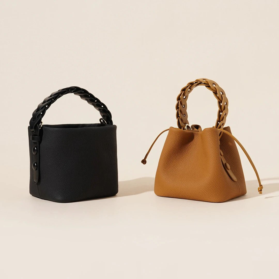 First - Layer Cowhide Woven Bucket Crossbody Bag - MRC STOREBagMRC STOREFirst - Layer Cowhide Woven Bucket Crossbody Bag MRC STORE MRC STORECJNS256510202BYBiscuit Color16x13x14.5cm