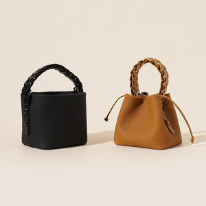 First - Layer Cowhide Woven Bucket Crossbody Bag - MRC STOREBagMRC STOREFirst - Layer Cowhide Woven Bucket Crossbody Bag MRC STORE MRC STORECJNS256510202BYBiscuit Color16x13x14.5cm