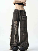 American Ripped Cargo Jeans - MRC STOREbottomsMRC StoreAmerican Ripped Cargo JeansMRC STORECJNZ208412705EVBlack2XL