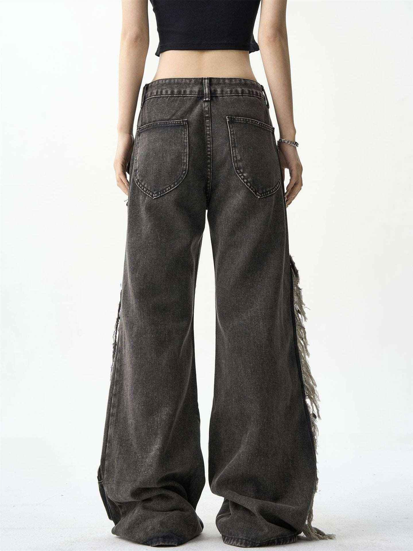American Ripped Cargo Jeans - MRC STOREbottomsMRC StoreAmerican Ripped Cargo JeansMRC STORECJNZ208412705EVBlack2XL