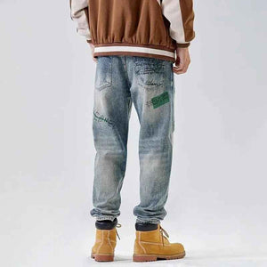 American Print Loose Jeans - MRC STOREbottomsMRC StoreAmerican Print Loose JeansMRC STORECJXX199395301AZBlue28