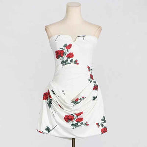 Printed Pleated Folding Dress - MRC STOREDressMRC STOREPrinted Pleated Folding DressMRC STORECJLY209294803CXBlackL