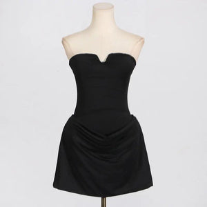 Printed Pleated Folding Dress - MRC STOREDressMRC STOREElegant Pleated Dress - MRC STOREMRC STORECJLY209294803CXBlackL